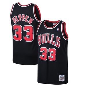 Chicago Bulls Scottie Pippen Black 1997-98 Hardwood Classics Swingman Jersey